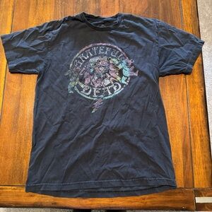 Grateful Dead Black Tee with Faded Rainbow Logo